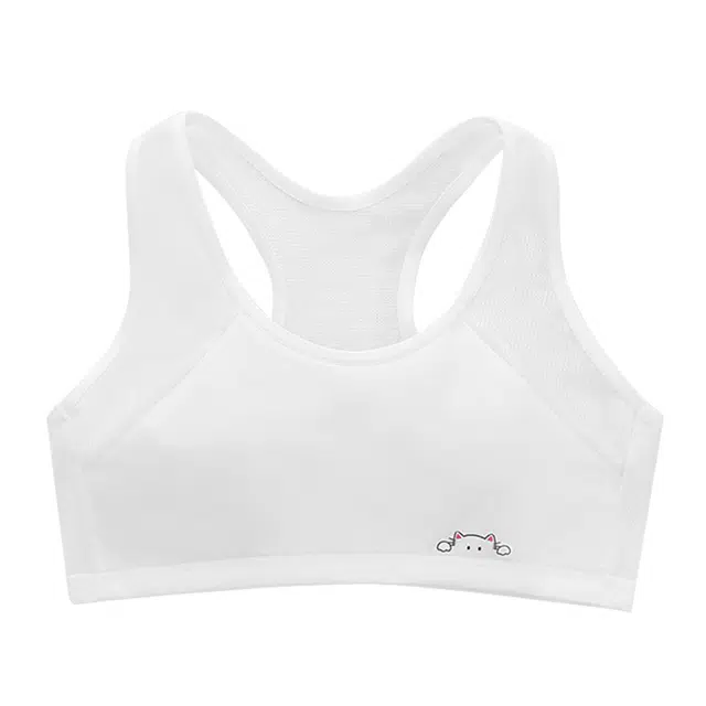 草本初色 青春发育期初中生高中生校服专用运动背心网眼透气女孩内衣二阶段少女文胸 女款