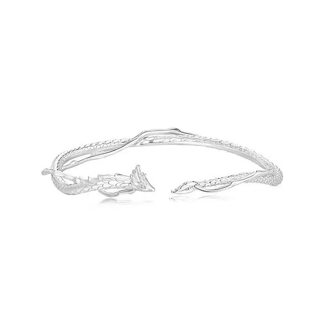 优态 灵龙国潮小众设计复古生肖龙形 铜合金 手镯 女款