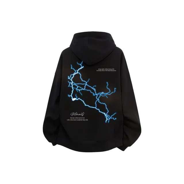 海底小纵队 美式高街长袖时尚品牌字母印花宽松落肩上衣休闲潮牌运动舒适嘻哈学院风学生百搭简约连帽无绳国潮卫衣 男女同款