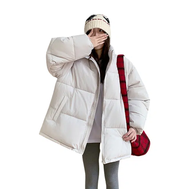 红蜻蜓 冬季立领防风保暖棉袄外套简约休闲百搭时尚面包棉服 男女同款