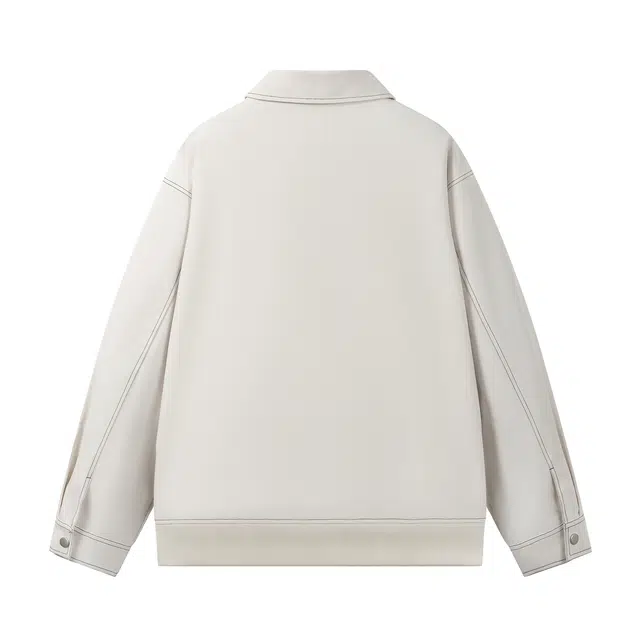 领航骆驼 小众设计复古简约学院风翻领休闲宽松潮流潮牌春秋季时尚百搭舒适痞帅高级感   夹克 男女同款