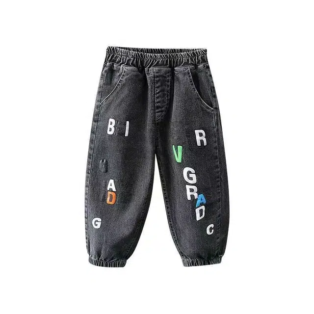 吉姆沃克牛仔裤 裤子潮帅气时髦 春秋外穿休闲长裤童装