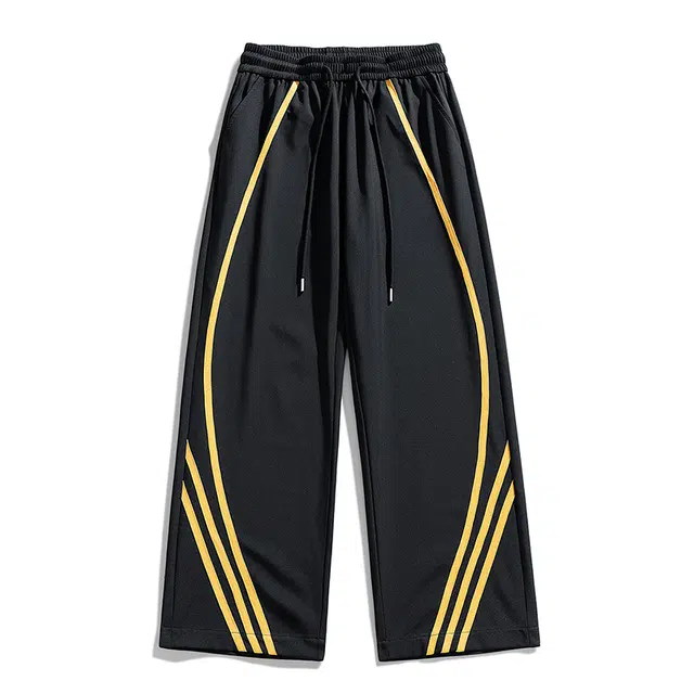 海尔斯 青春流行时尚都市百搭美式潮流撞色休闲裤 男女同款