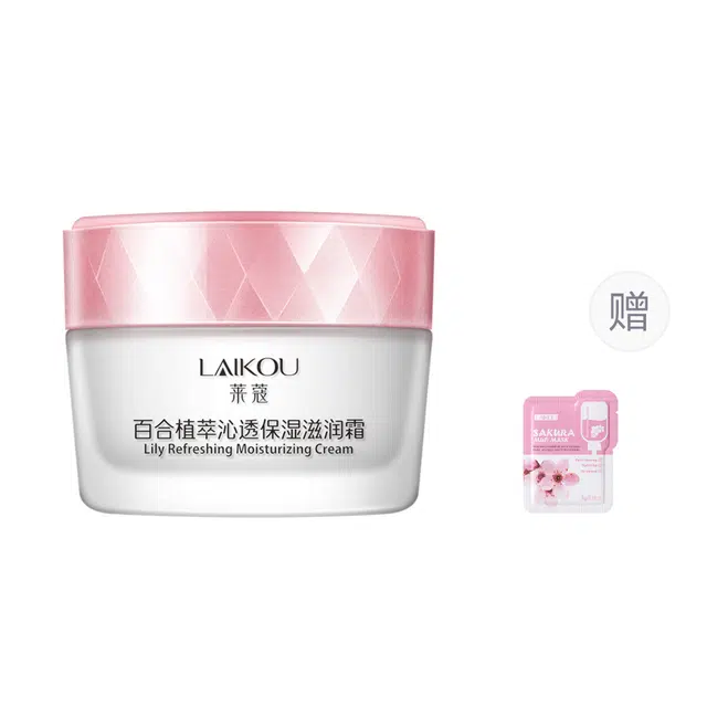 莱蔻  百合植萃沁透保湿滋润霜 修护清爽紧致维稳舒缓补水 中性肌干皮油皮油痘肌混合肌痘痘肌白皮黄皮