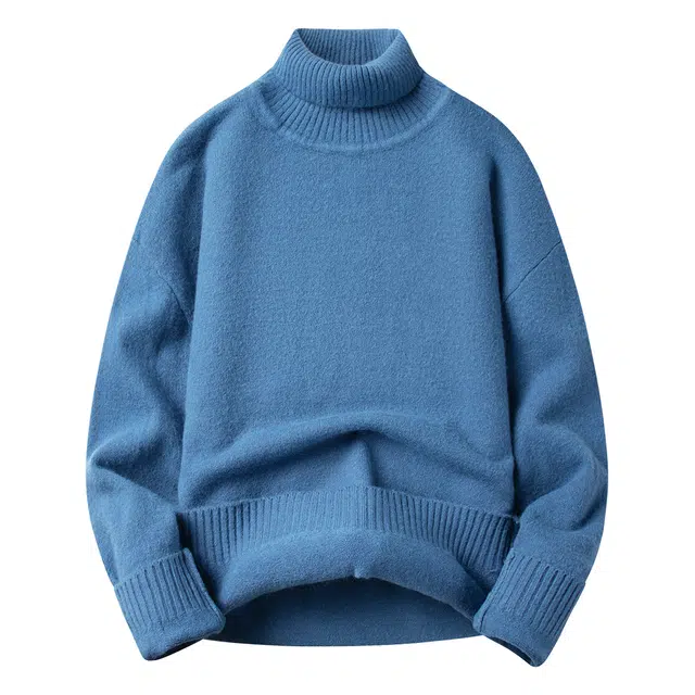 卡丹狄诺 宽松扩版情侣款两翻领加厚毛衣 男女同款