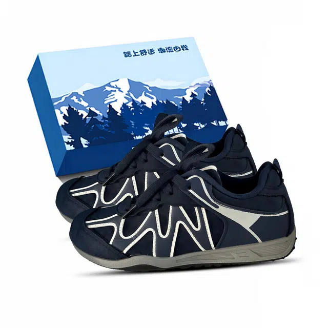 小鹿米利 小众潮流舒适时尚简约百搭复古 包裹性减震耐磨轻便增高 低帮 板鞋 女