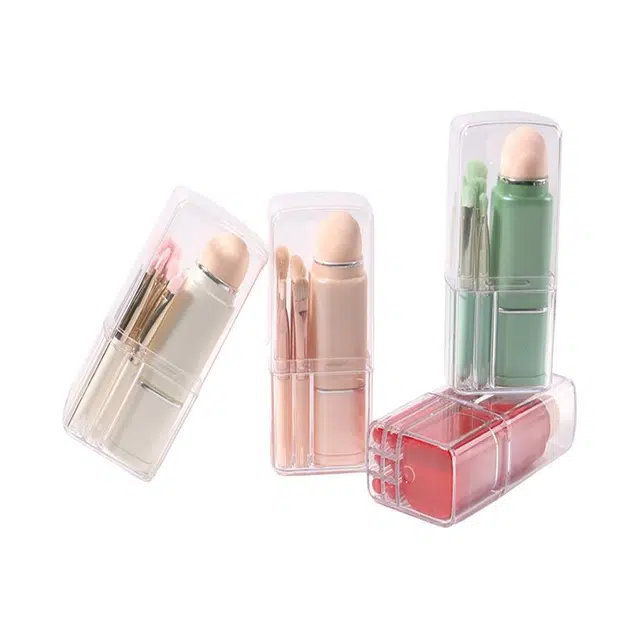 顽顽  八合一方形伸缩化妆刷多功能晕染眼影刷散粉刷粉扑便携美妆工具