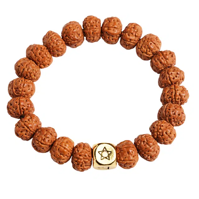 子婳 招财纳福平安顺逐新中式古色古香精品原籽六瓣文玩盘玩佛珠精致设计时尚搭配 金刚菩提 手串 男女同款情侣款