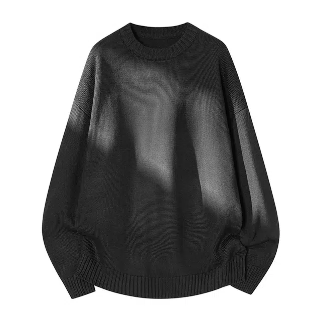 棉基因 美式学院风高级感针织纹理纯色简约长袖立领拉链套头上衣保暖宽松休闲毛衣 男女同款