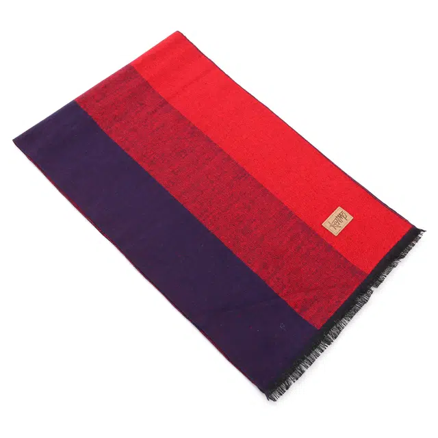 肯默 简约拼色 聚酯纤维 绒线围巾 男女同款情侣款