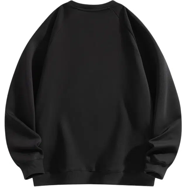 奇迹街区 日系拼接潮牌街头宽松打底百搭圆领卫衣 男女同款