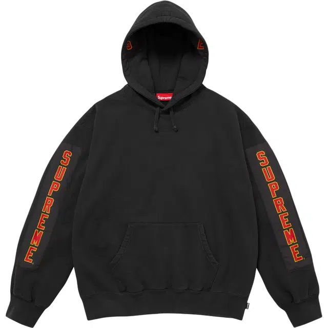 Supreme FW25 WEEK5 Woven Patches Hooded Sweatshirt