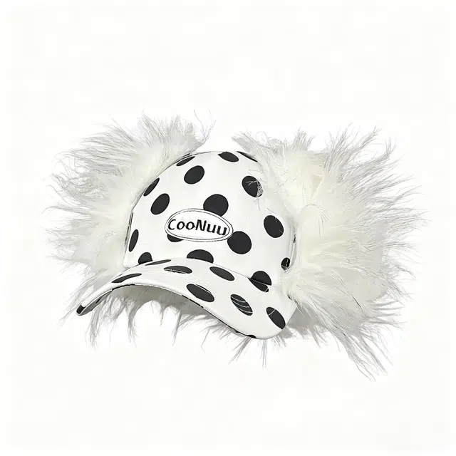 钓鱼熊 保暖护耳翻檐毛绒时尚拍照街头穿搭两戴百搭显脸小 棉 鸭舌帽 男女同款情侣款