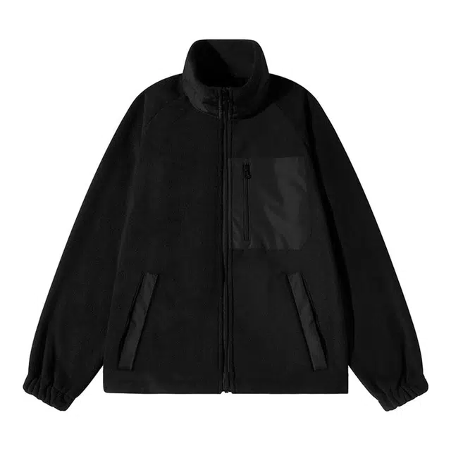 海尔斯 休闲户外加绒加厚立领插肩夹克外套 男款