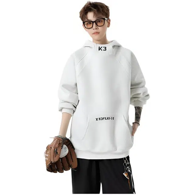 木木兔 经典潮牌美式高街长袖男生秋冬潮流穿搭简约男款冬天时尚轻奢百搭冬季衣服国潮宽松连帽上衣卫衣 男女同款