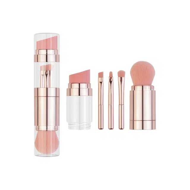 顽顽  五合一化妆刷多功能 便携化妆刷套装美妆工具