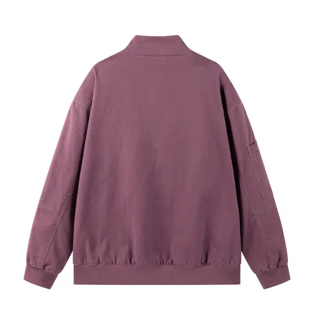 领航骆驼 美式潮牌高街复古工装风洗褪斜纹拼接设计感时尚百搭宽松外套日常通勤户外运动长袖立领   夹克 男女同款