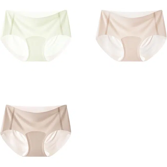 帕兰朵 无痕裸感运动女薄款透气不夹臀普拉提跑步瑜伽健身中腰三角内裤 女款