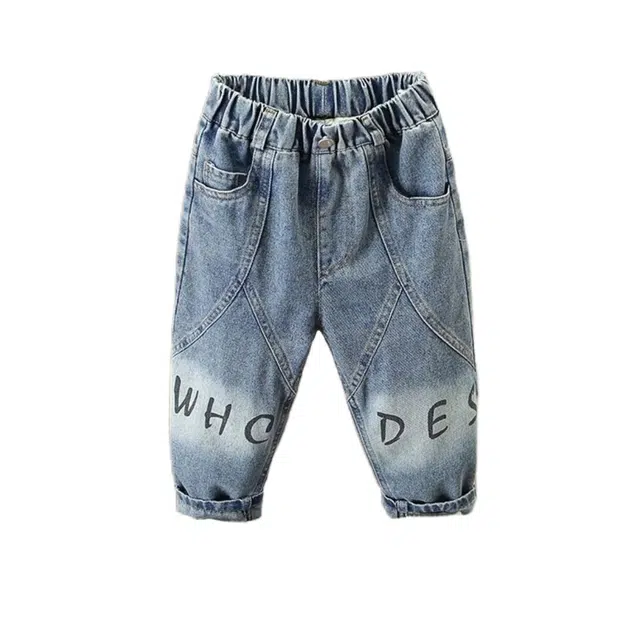 吉姆沃克牛仔裤 儿童装帅气韩版休闲裤宝宝百搭时尚长裤