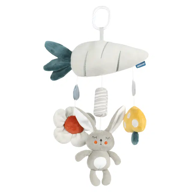 图米鱼 灰色动物风铃 安抚 床铃床挂