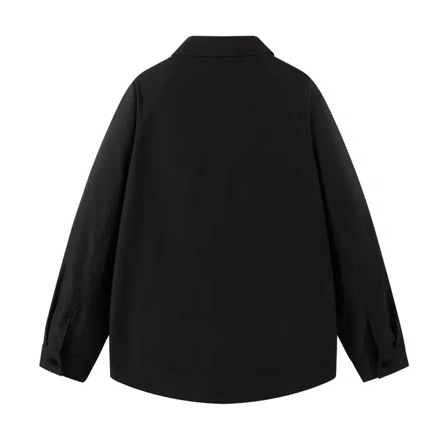 领航骆驼 美式复古时尚简约男士痞帅百搭纯色潮流上衣外套宽松透气翻领设计个性舒适休闲小众校园风高级氛围感日系潮牌      夹克 男女同款