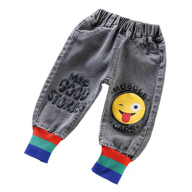 吉姆沃克牛仔裤 宝宝春装小童休闲裤外穿洋气童装男童裤子春秋