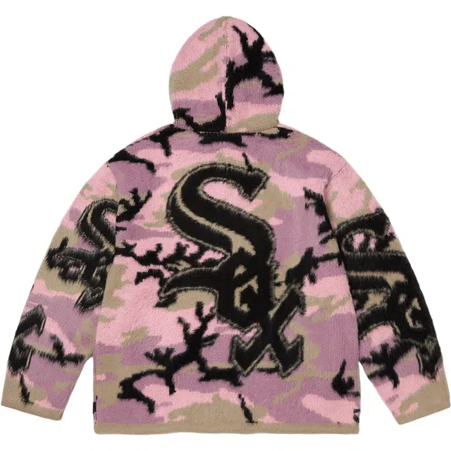 Supreme x Chicago White Sox FW25 WEEK5 Zip Up Hooded Sweater logo