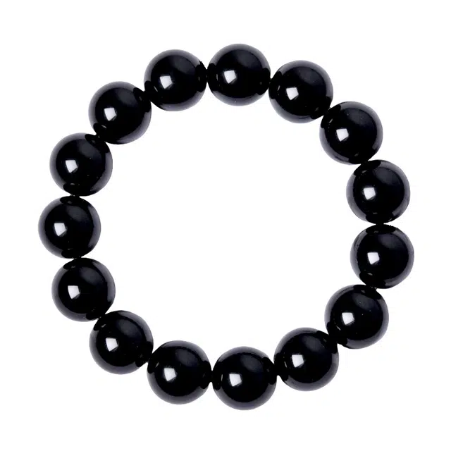 【能量满满 吸除烦恼】 灵菲 新中式国潮佛珠转运珠素串 简约百搭质感细腻 万事顺遂事业运爆棚 #好运 黑曜石 手串 男女同款情侣款