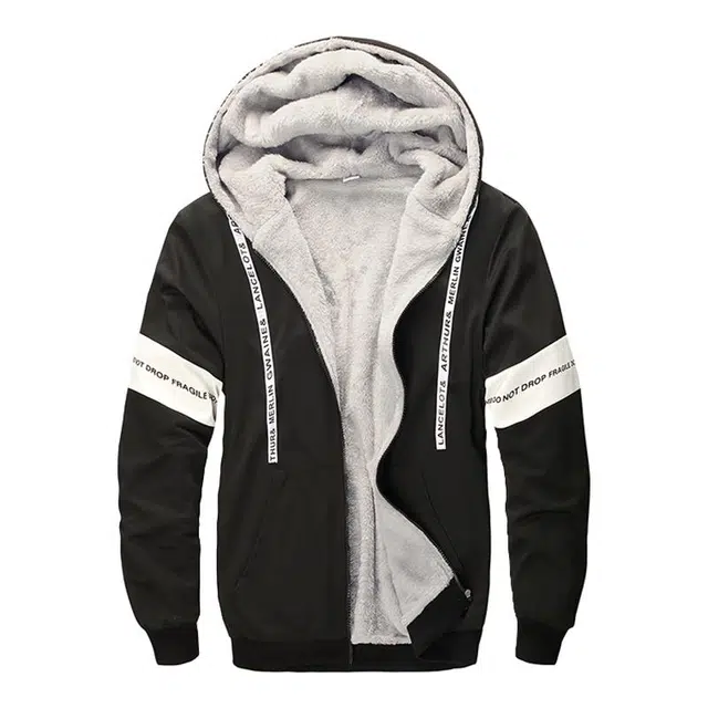 海尔斯 潮流时尚百搭休闲字母连帽夹克外套 男款