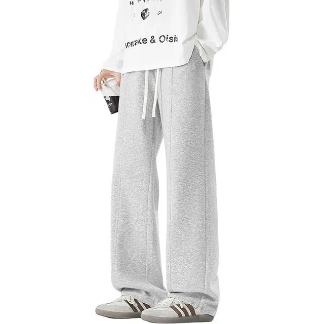 吉肯蒂 宽松直筒运动阔腿休闲裤 男款