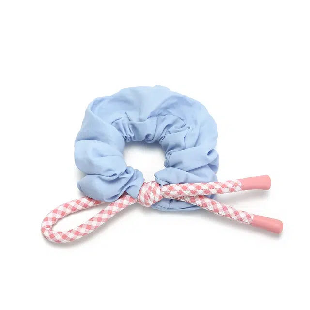 如花梦 蝴蝶结飘带扎丸子头高弹力耐用 布艺 发圈 女款