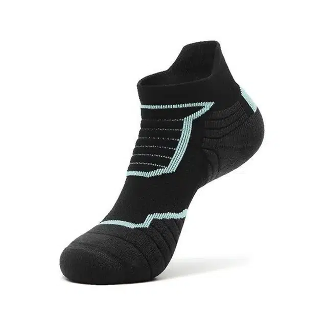 普鲁士多特蒙德 舒适透气耐磨时尚百搭轻便亲肤吸汗毛巾底简约大气跑步袜 男款 组合装