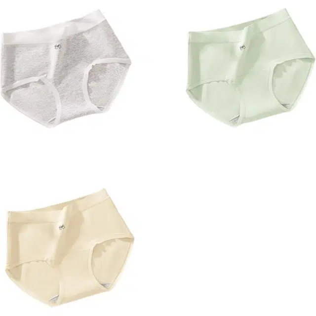 帕兰朵 少女女大童初高中学生纯棉抗菌裆青少年无痕短裤三角内裤 女款