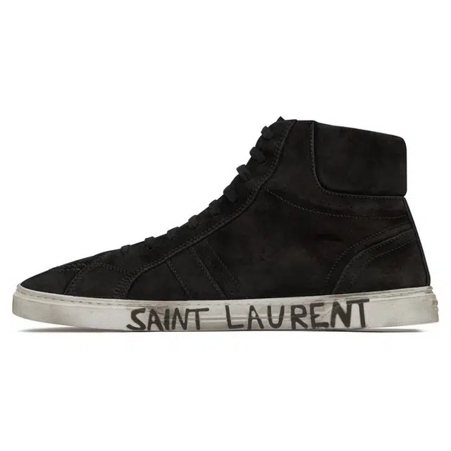 Saint Laurent High Top Sneakers Black
