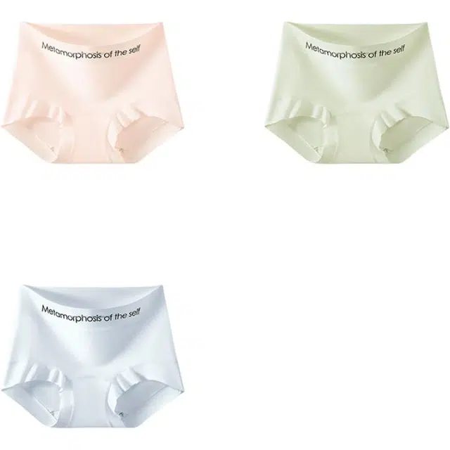 帕兰朵 平角女士纯棉抗菌裆中腰无痕运动女生透气不夹臀四角安全短裤三角内裤 女款