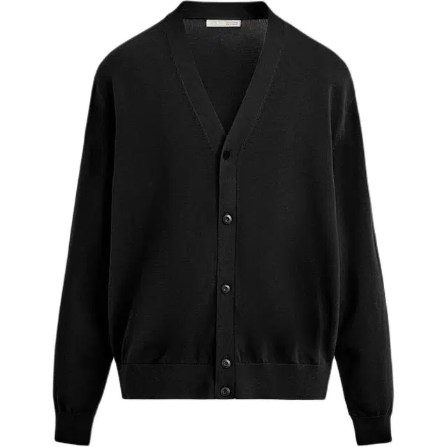 ZARA Ribbed V-Neck Knit Sweater