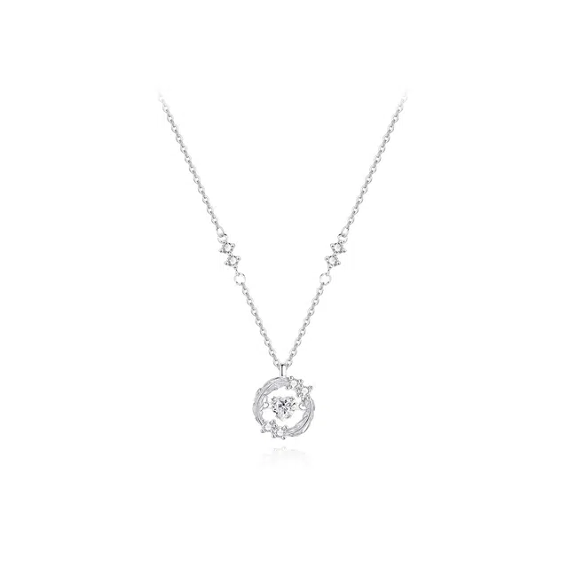 【纯银999 | 羽你相伴】 凤祥囍事 老凤祥 小众设计经典百搭高级感学生日常精致轻奢通勤约会温柔气质可调节锁骨链 足银 项链 女款