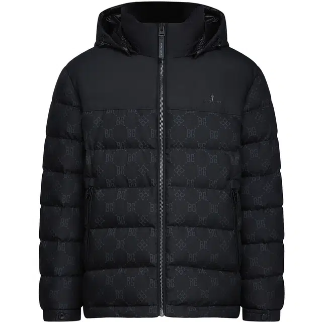 比音勒芬 静默复古老钱风穿搭舒适百搭时尚大气气质都市质感基础古菱形格冬季连帽短款羽绒服 男款