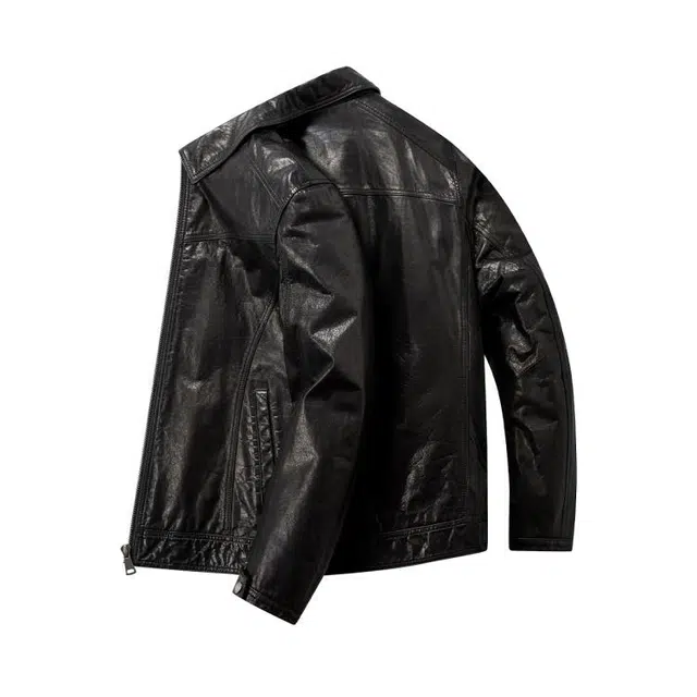 LH HOMME 2025 Slim Fit Leather Jacket