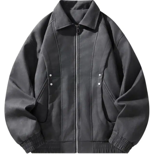 海尔斯 美式复古机车耐磨防水防风青春流行都市长袖夹克 男款