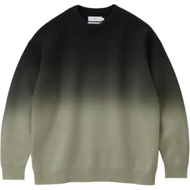 Graphpaper FW25 Gradient Dyed Wool Crew Neck Knit