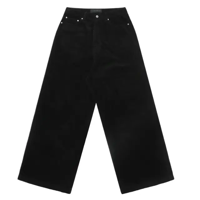 TREEMINGBIRD Solid Velour Corduroy Back Pocket Logo Pants