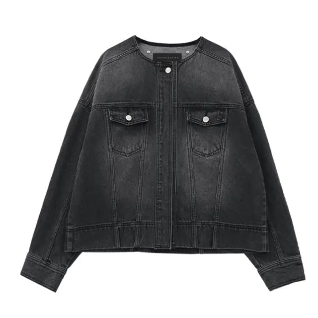 TREEMINGBIRD One Button Denim Set-up Jacket