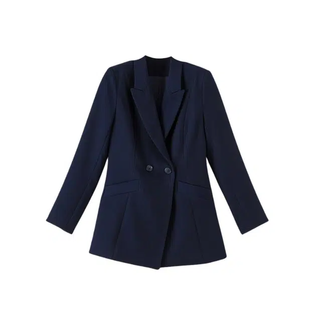 晚白 一粒扣设计有里衬版型挺括职业通勤西装外套 女款