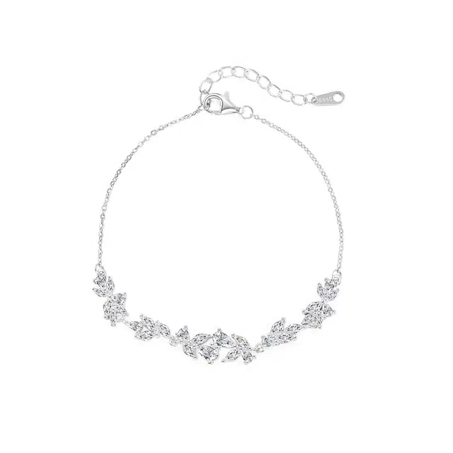 【S999足银 紫藤花开】 七七银饰 森系小清新 招财蝴蝶 微笑原创小众轻奢闪耀 在逃公主浪漫告白甜蜜饰爱 好运 纯银 手链 女款