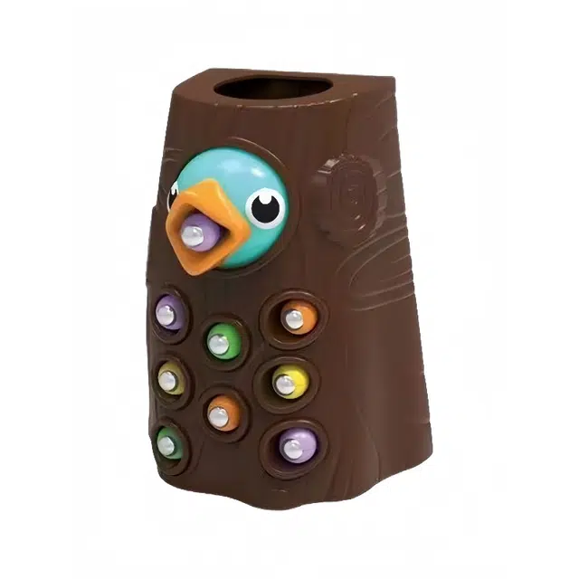 图米鱼 啄木鸟益智玩具 趣味磁力捉虫游戏 早教教具