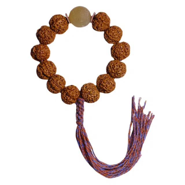 茂琼 财源滚滚万事顺遂好运连连尼泊尔文玩配饰满肉五瓣复古潮流高级感文玩 金刚菩提 手串 男款