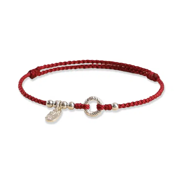 重庆金店 平安喜乐 新中式国风复古上岸扣好运 合金 手链 男女同款情侣款