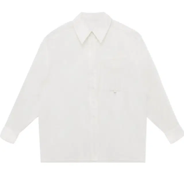 TREEMINGBIRD Over Fit Pleats Shirt