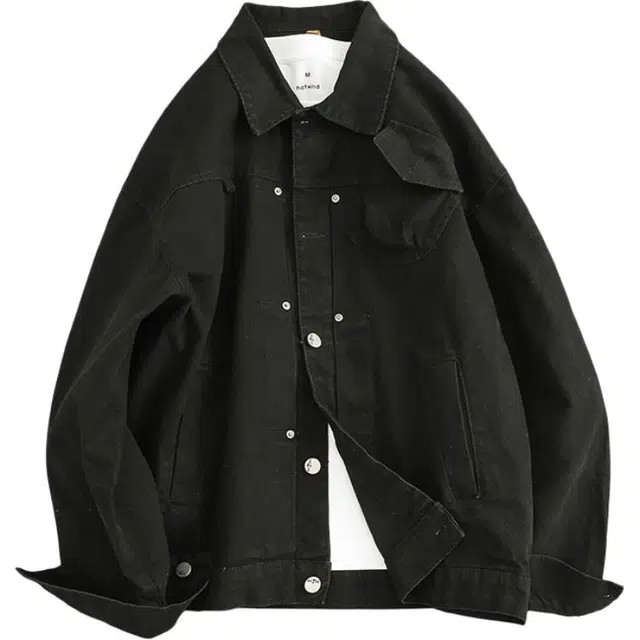 宫奴 日系休闲潮牌复古做旧砂洗宽松多口袋工装外套夹克 男女同款